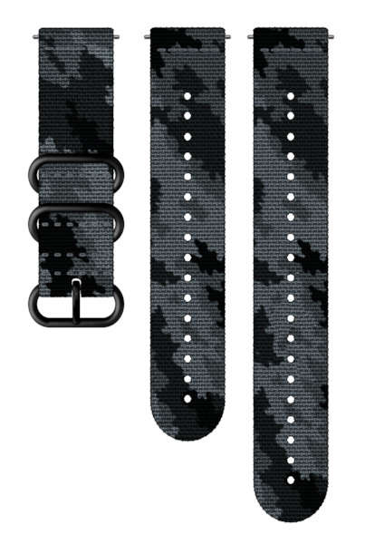 Suunto 24mm Explore 2 Textile Strap Grijs/Zwart M/L