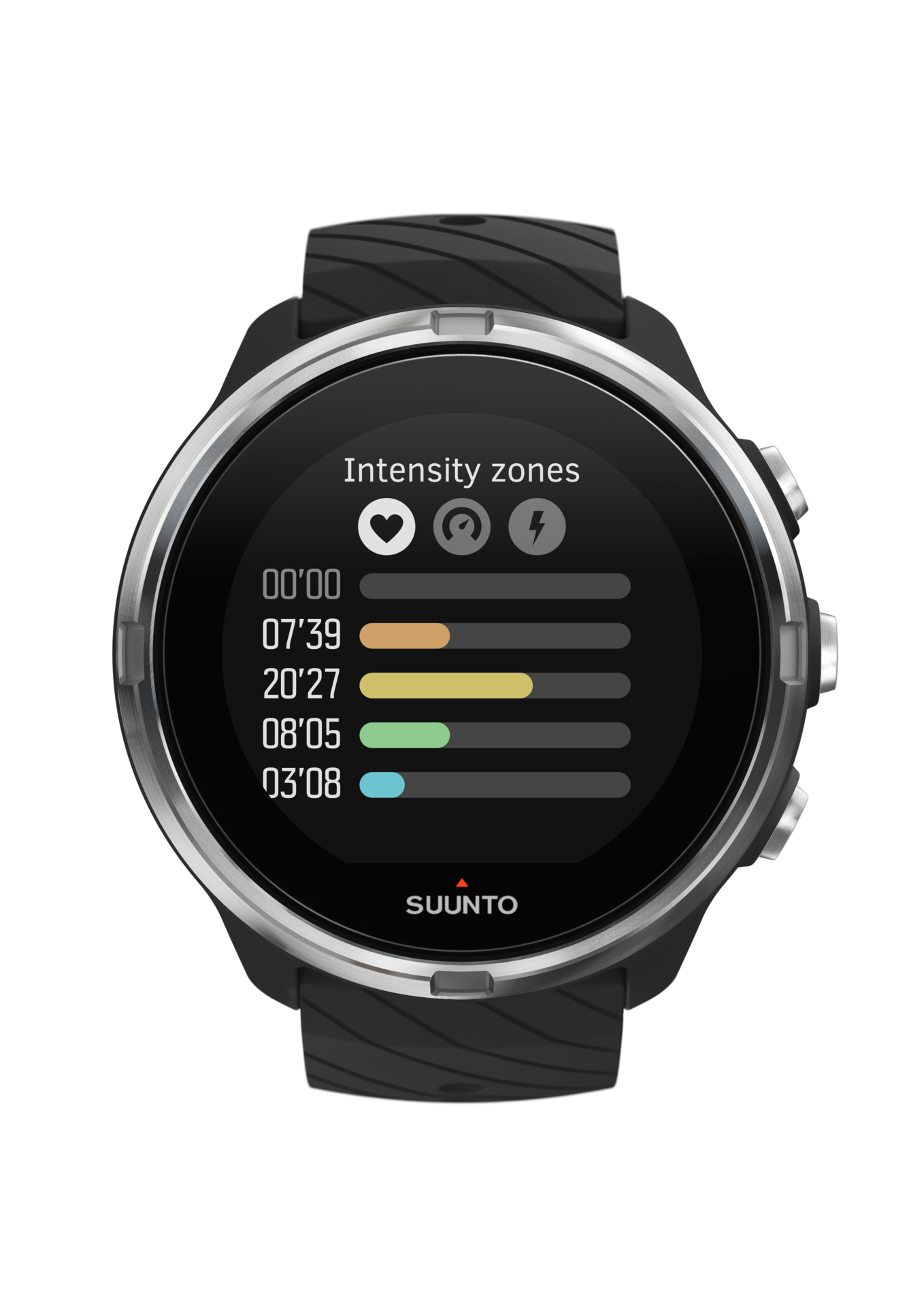 Suunto 9 G1 GPS Horloge Zwart met Lederen Strap Zwart