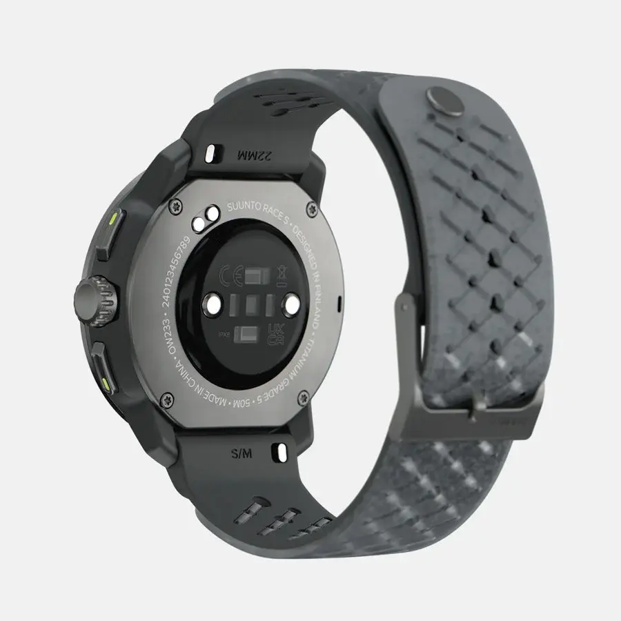 Suunto Race S Titanium GPS Sporthorloge Grijs/Zwart