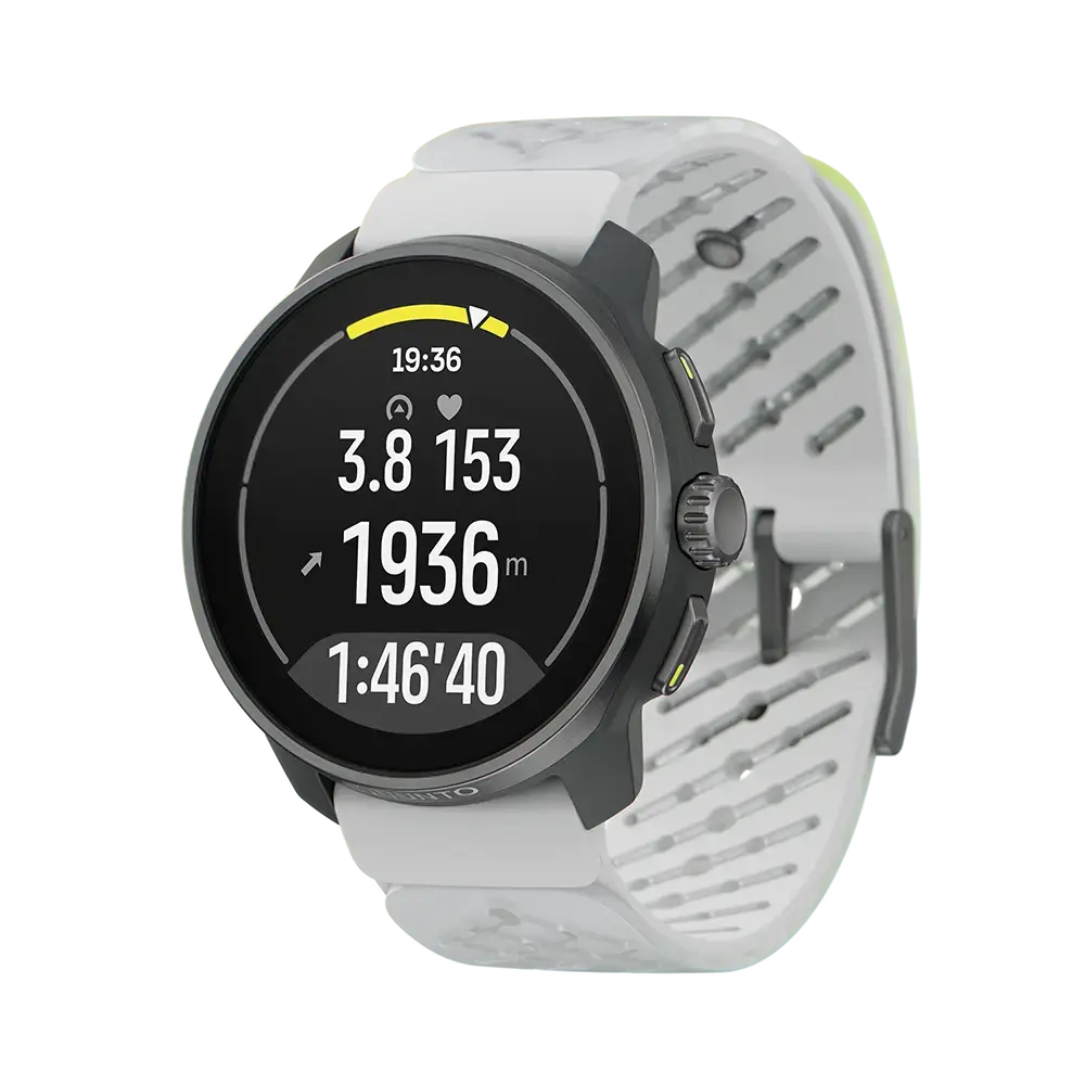 Suunto Race S Titanium GPS Sporthorloge Grijs/Geel