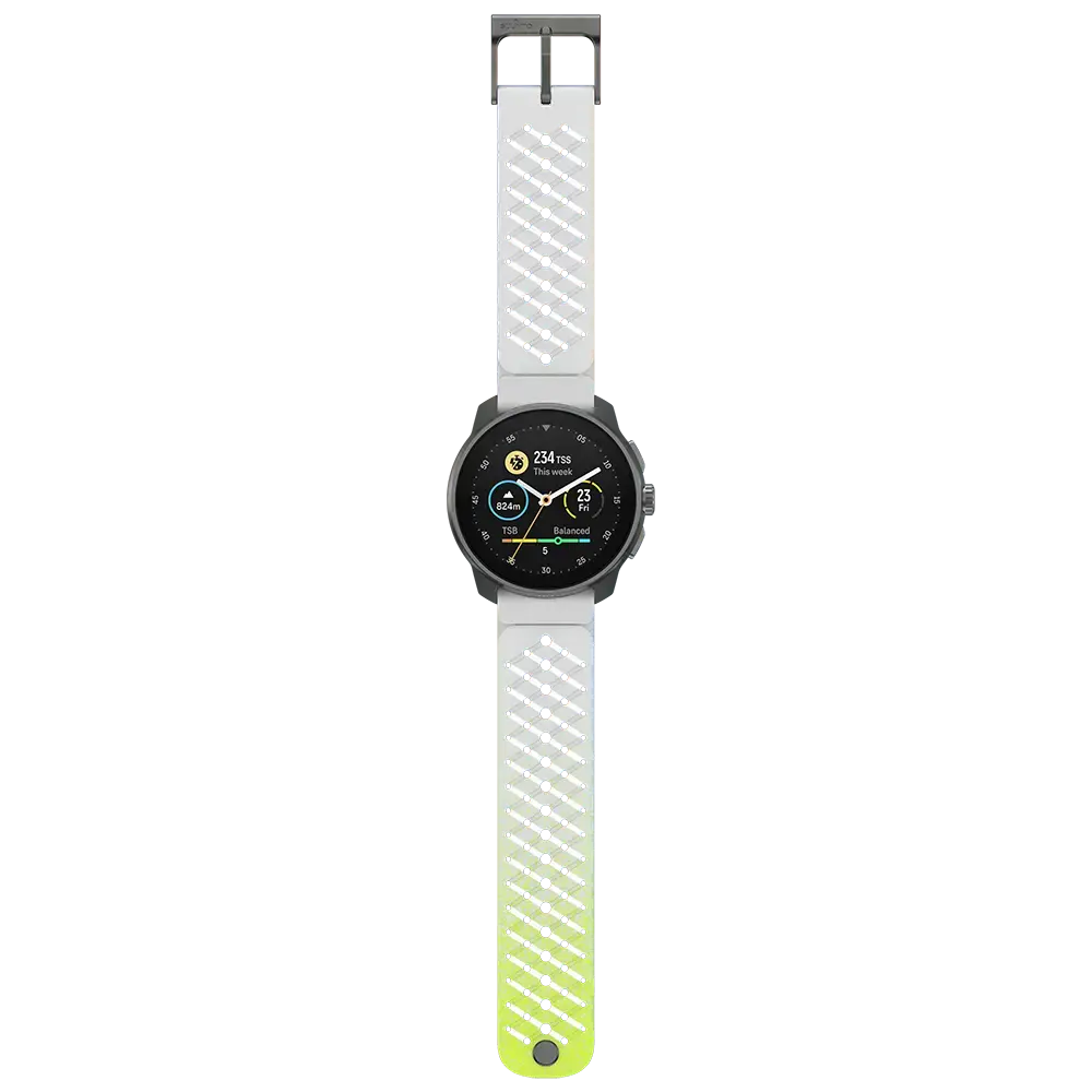 Suunto Race S Titanium GPS Sporthorloge Grijs/Geel