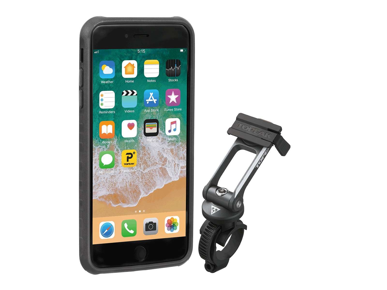 Topeak Ridecase iPhone 6+/6S+/7+/8+ Zwart met houder