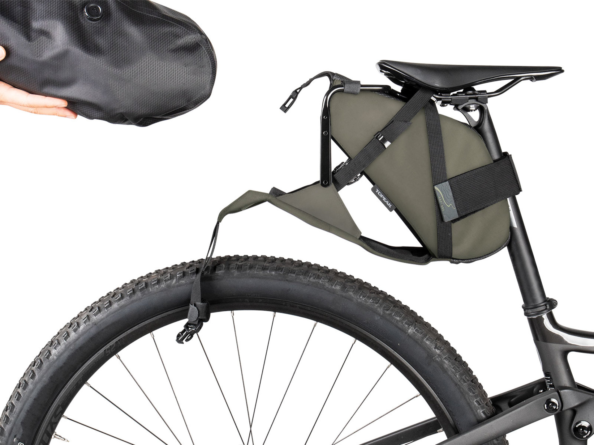 Topeak BackLoader X 10L Zadeltas Groen