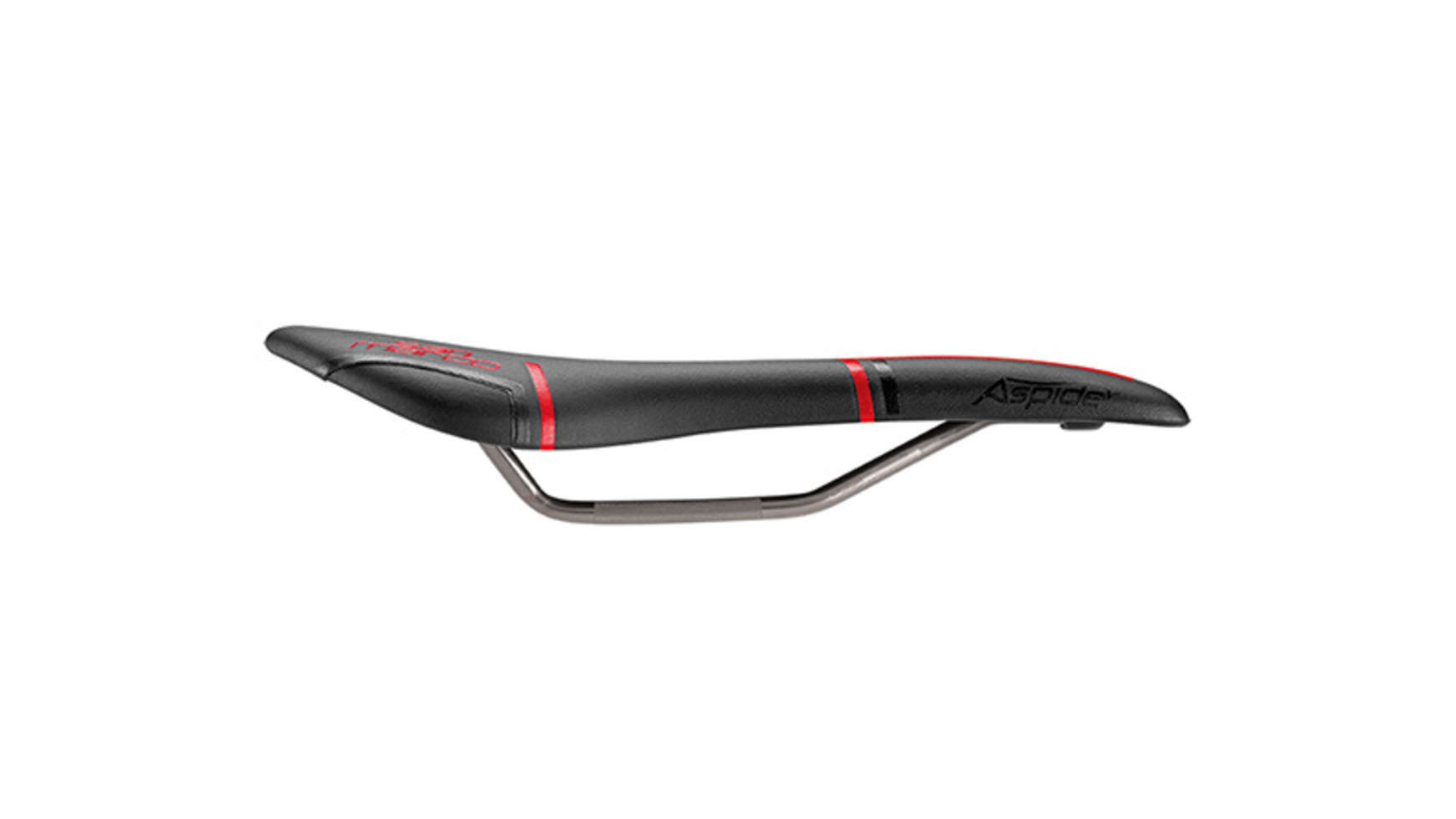 San Marco Aspide Open-Fit Racing Narrow Zadel Zwart/Rood