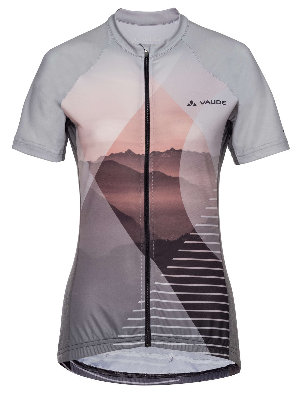 VAUDE Majura FZ Fietsshirt Korte Mouwen Grijs Dames