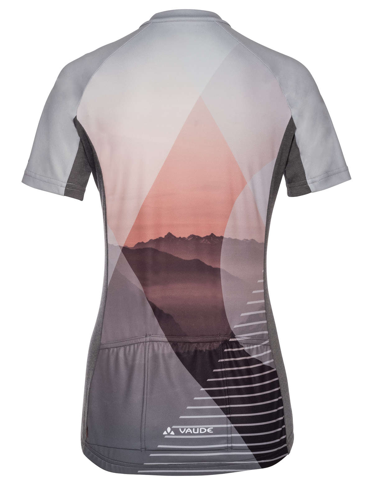 VAUDE Majura FZ Fietsshirt Korte Mouwen Grijs Dames