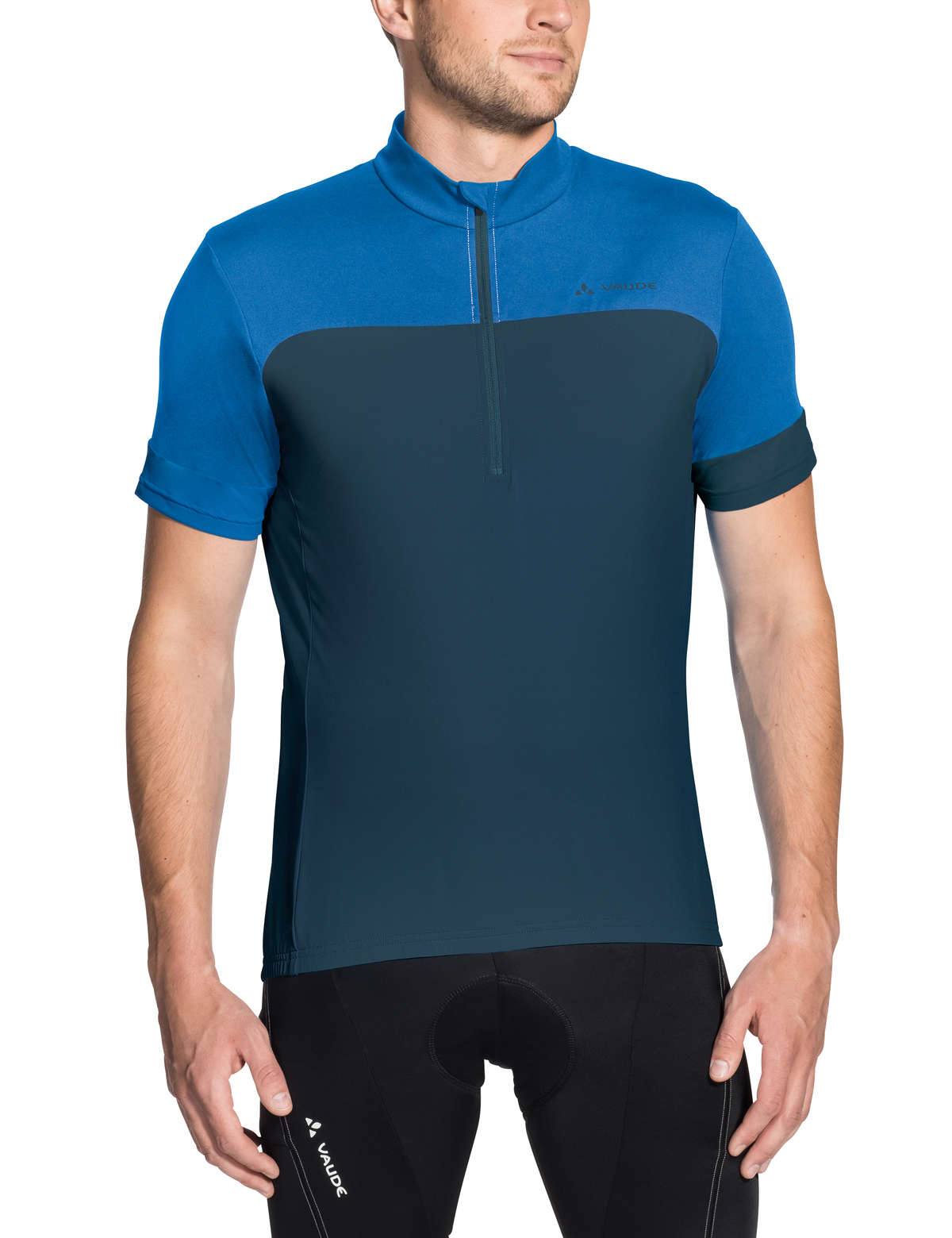 VAUDE Mossano IV Fietsshirt Korte Mouwen Blauw Heren