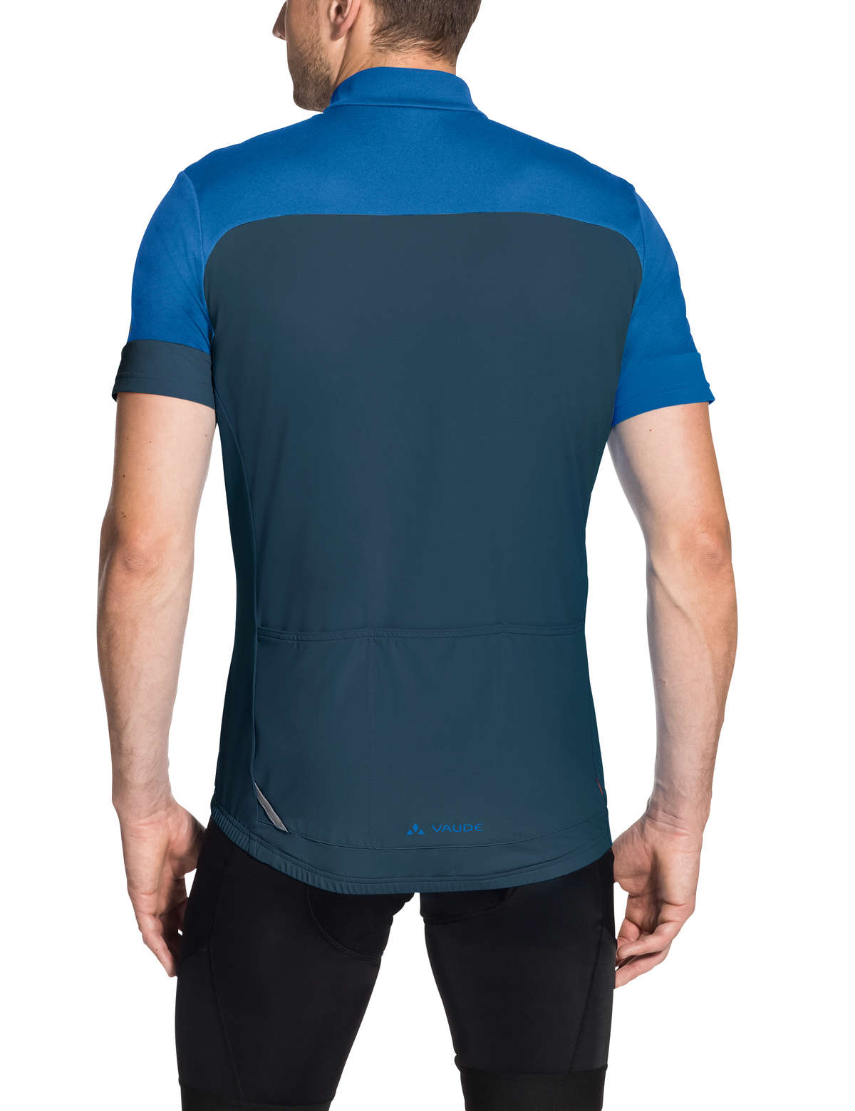 VAUDE Mossano IV Fietsshirt Korte Mouwen Blauw Heren