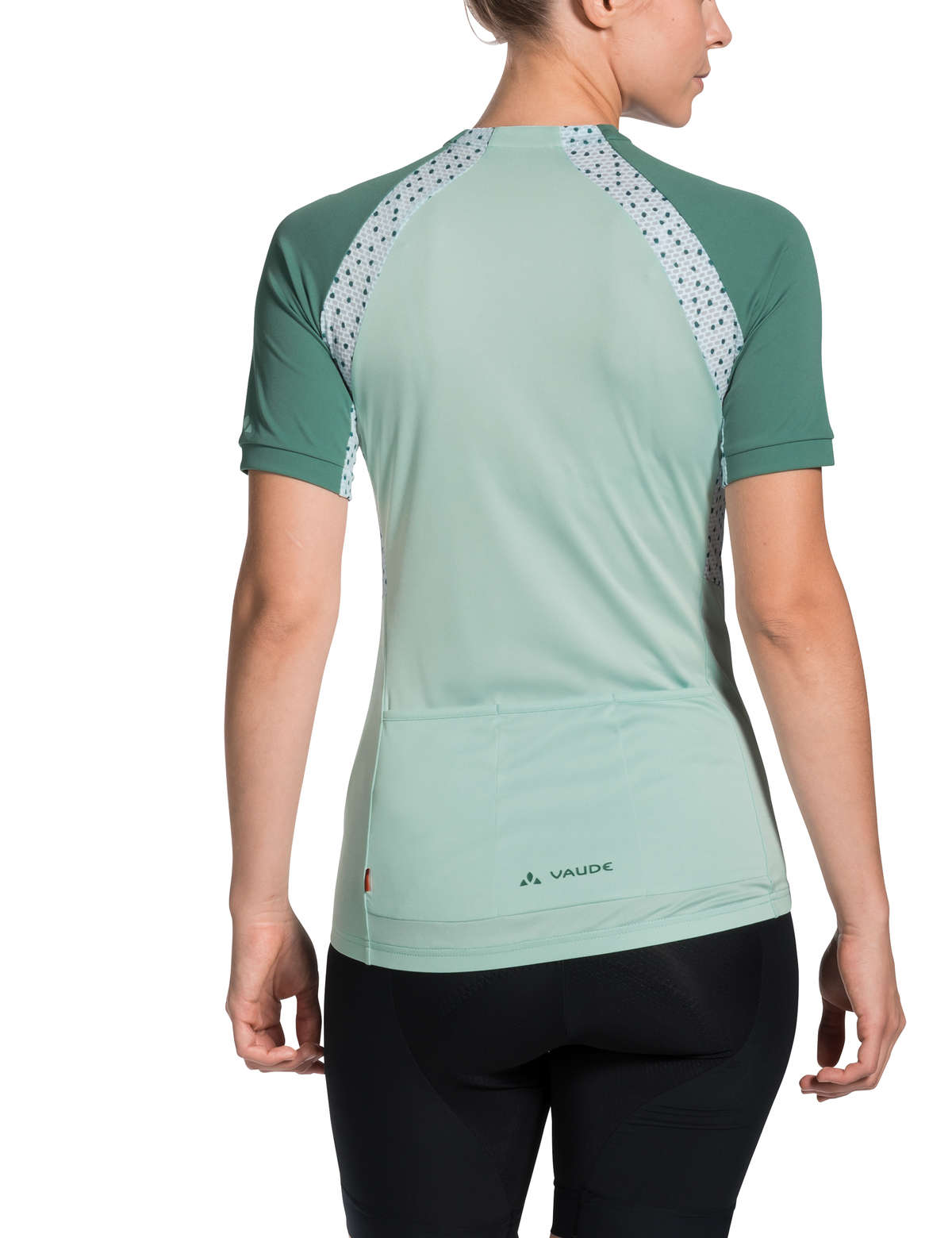 VAUDE Advanced IV Fietsshirt Korte Mouwen Groen Dames