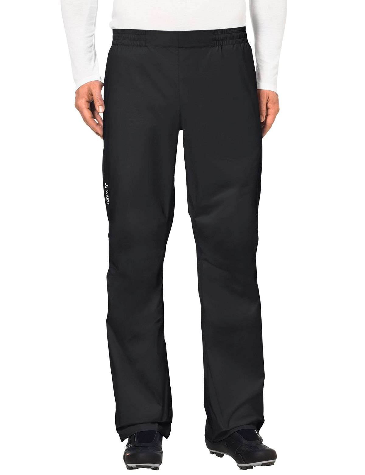 VAUDE Drop Pants II Regen Fietsbroek Lang Zwart Heren