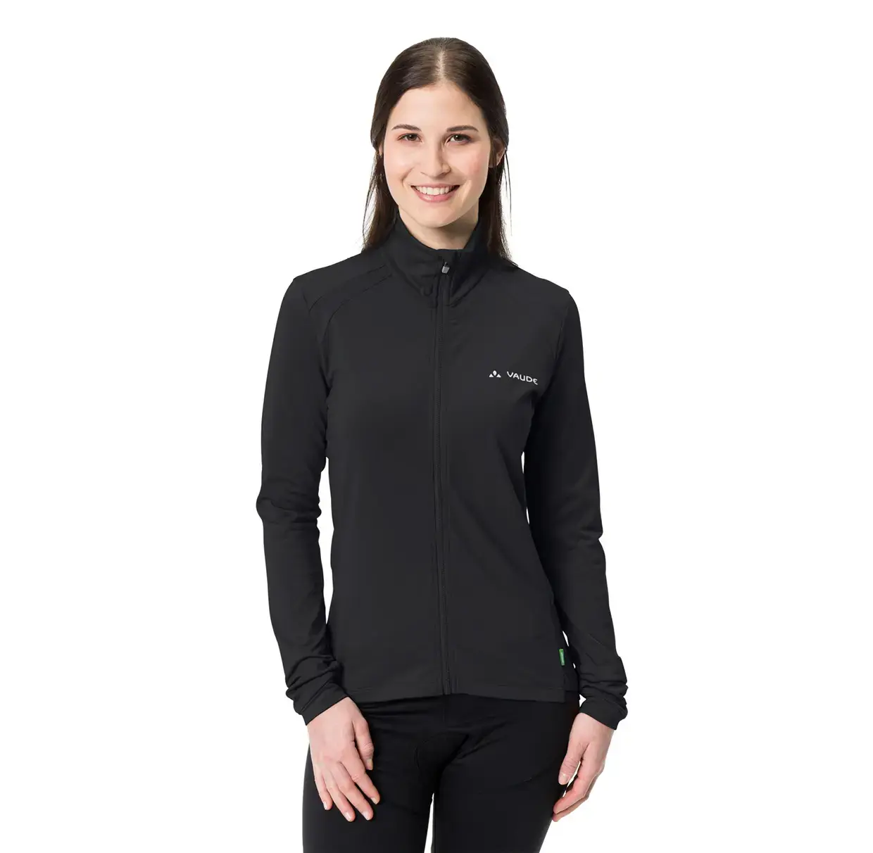 VAUDE Posta Tricot II Fietsshirt Lange Mouwen Zwart Dames