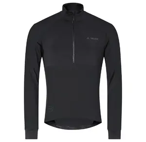 VAUDE Kuro Halfzip Tricot Fietsshirt Lange Mouwen Zwart Heren