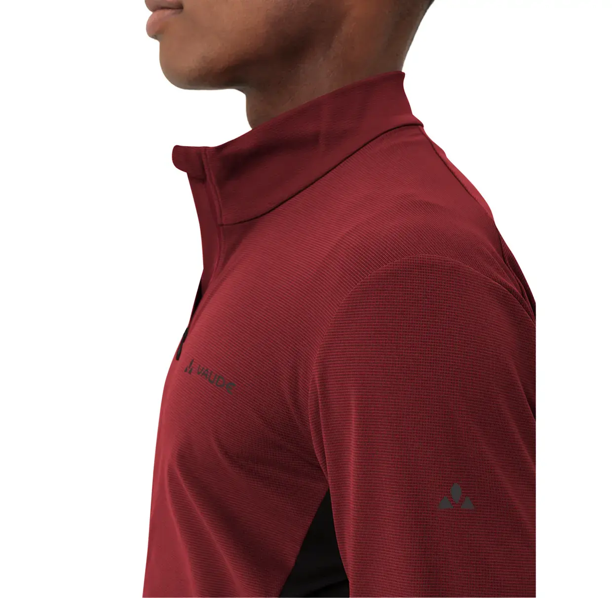 VAUDE Matera Tricot II Fietsshirt Lange Mouwen Rood Heren