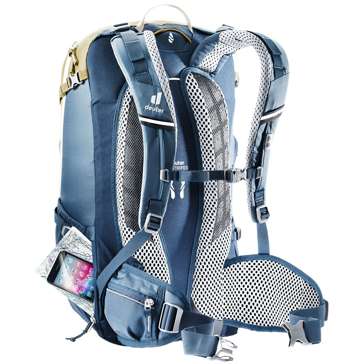 Deuter Trans Alpine 30 Fietsrugzak Bruin/Blauw