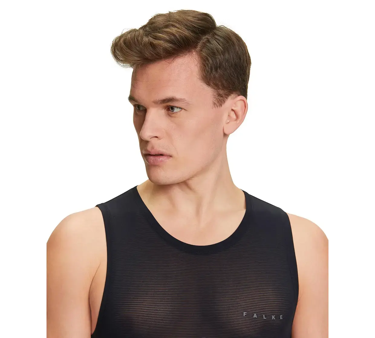 Falke Ultra Light Cool Singlet Regular Ondershirt Zomer Zwart Heren