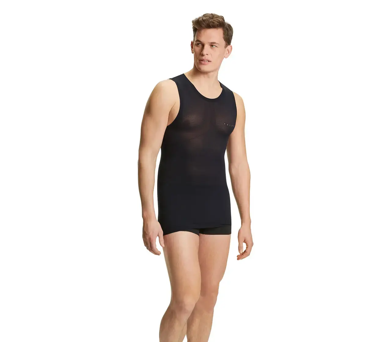 Falke Ultra Light Cool Singlet Regular Ondershirt Zomer Zwart Heren