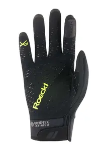 Roeckl Runaz Windproof Fietshandschoenen Zwart/Fluo Geel