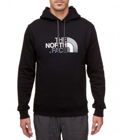 north face drew peak hoodie grey