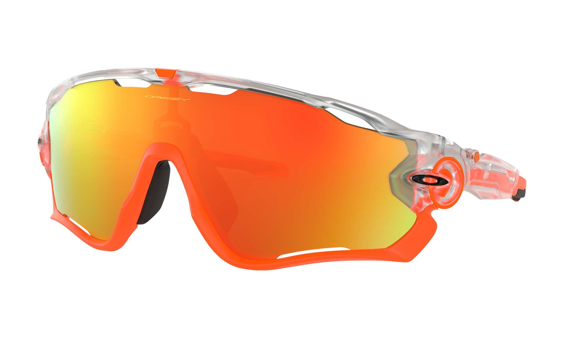 Oakley Jawbreaker Crystal Pop Fietsbril Fire Iridium Lens Oranje