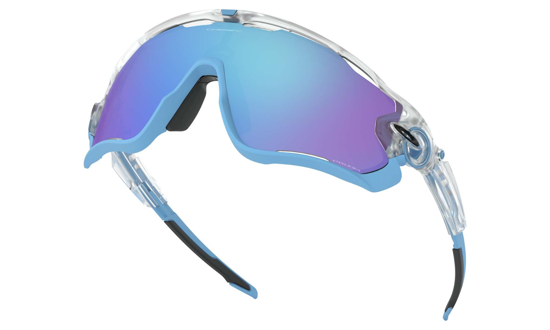 Oakley Jawbreaker Crystal Pop Fietsbril PRIZM Sapphire Lens Blauw