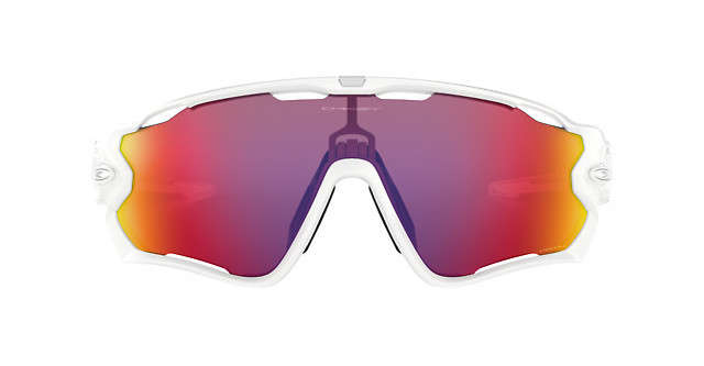 Oakley Jawbreaker Fietsbril Polished Wit Prizm Road Lens