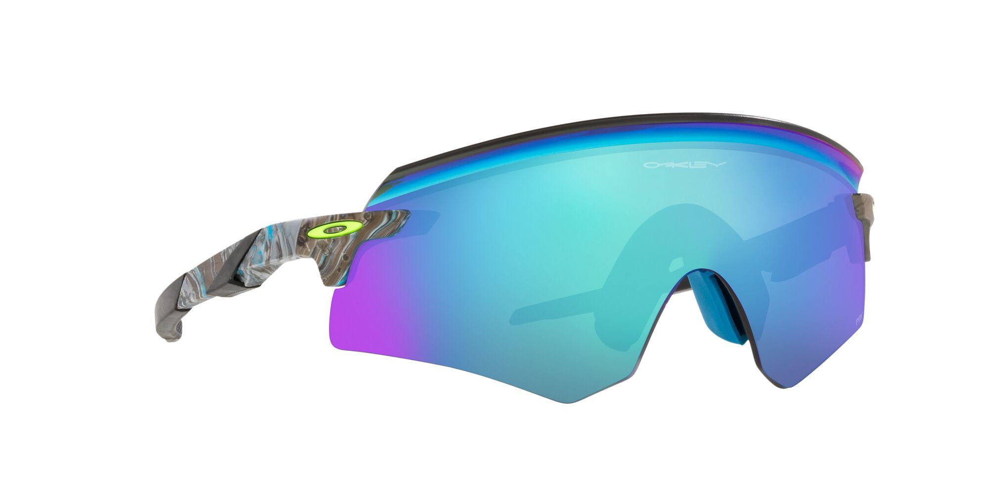 Oakley Encoder Sport Zonnebril Bruin/Blauw met Prizm Sapphire Lens