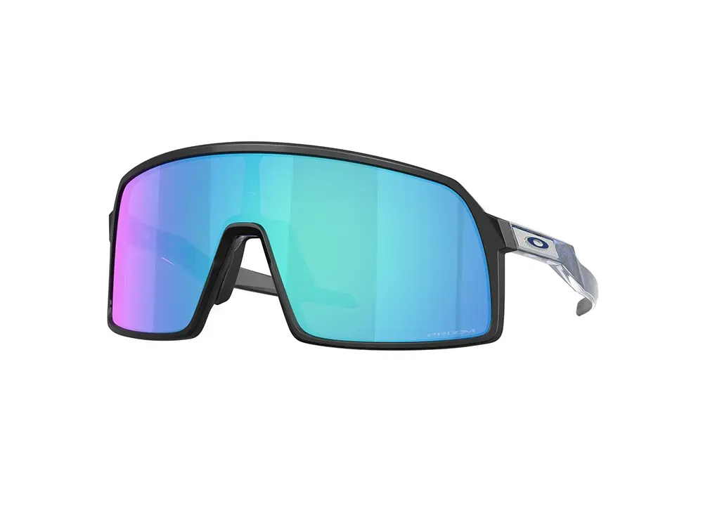 Oakley Sutro S Sport Zonnebril Prizm Sapphire Lens Mat Zwart