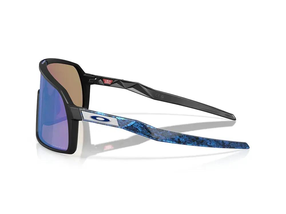 Oakley Sutro S Sport Zonnebril Prizm Sapphire Lens Mat Zwart