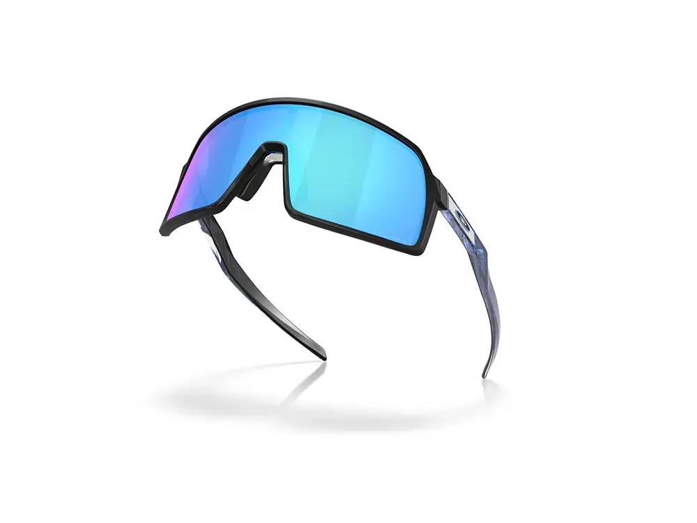 Oakley Sutro S Sport Zonnebril Prizm Sapphire Lens Mat Zwart