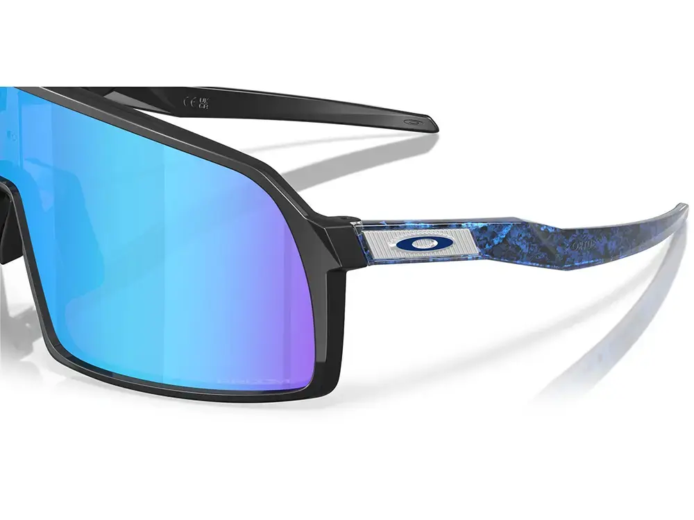 Oakley Sutro S Sport Zonnebril Prizm Sapphire Lens Mat Zwart