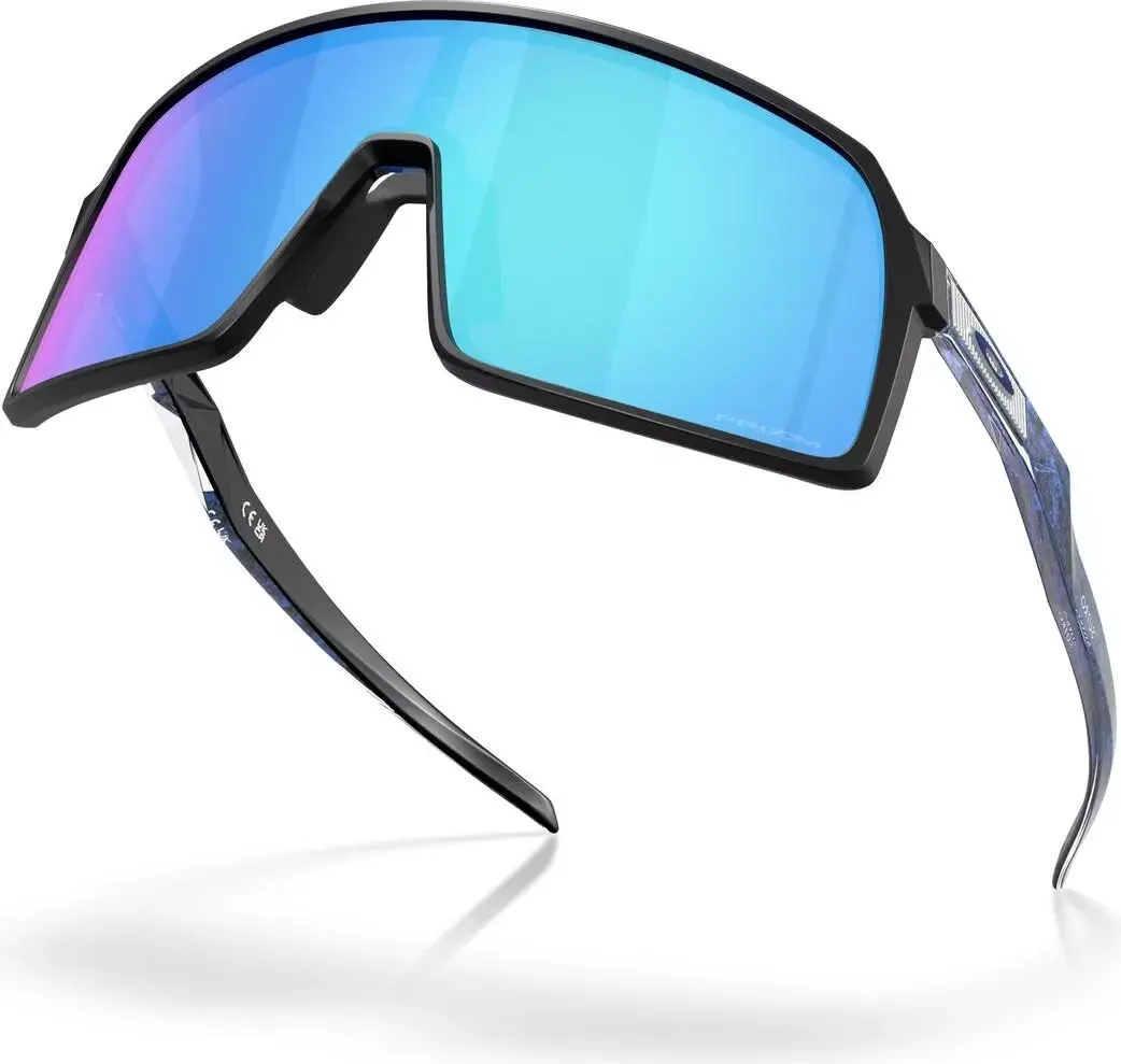 Oakley Sutro Sport Zonnebril Prizm Sapphire Lens Mat Zwart