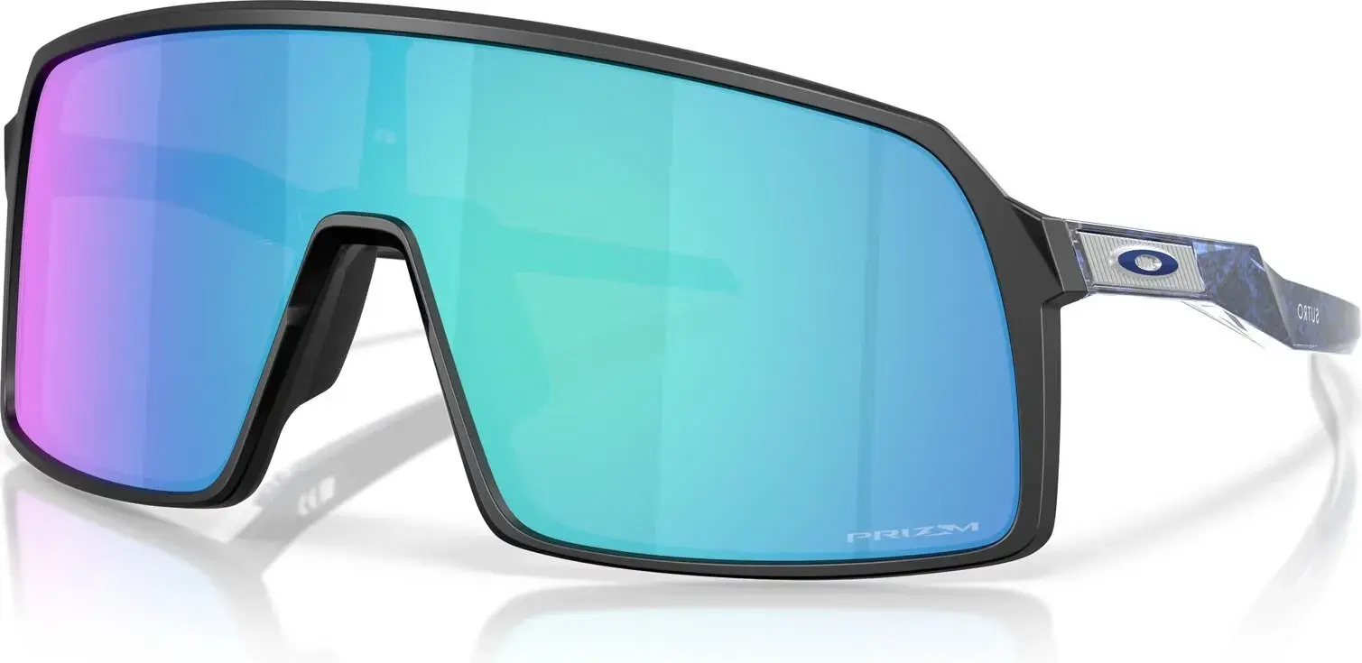 Oakley Sutro Sport Zonnebril Prizm Sapphire Lens Mat Zwart