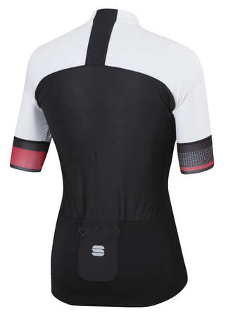 Sportful Strike Fietsshirt Korte Mouwen Zwart/Wit/Wit Heren