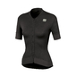 Sportful Monocrom Fietsshirt Korte Mouwen Zwart Dames