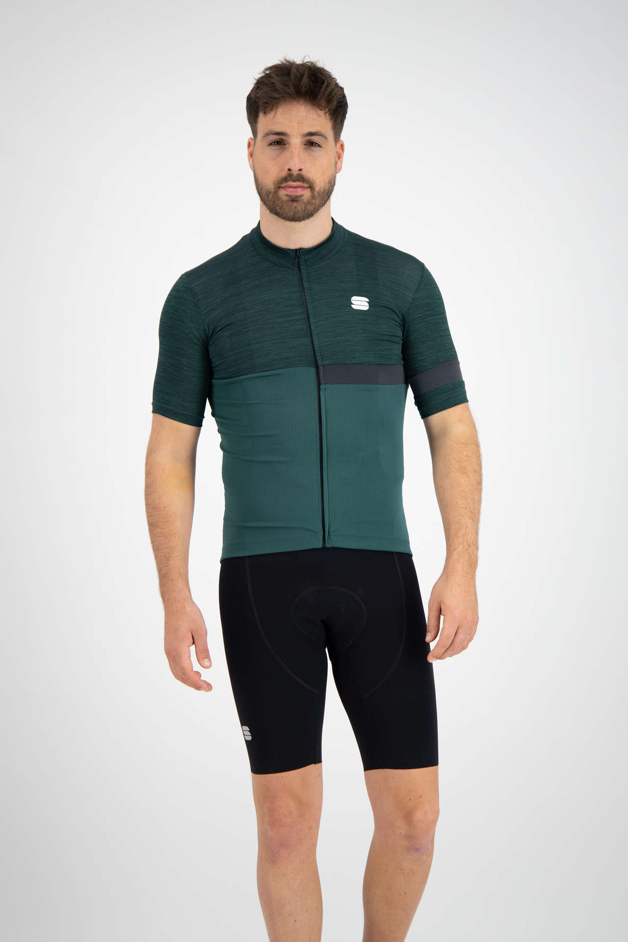 Sportful Giara Fietsshirt Korte Mouwen Groen/Groen Heren