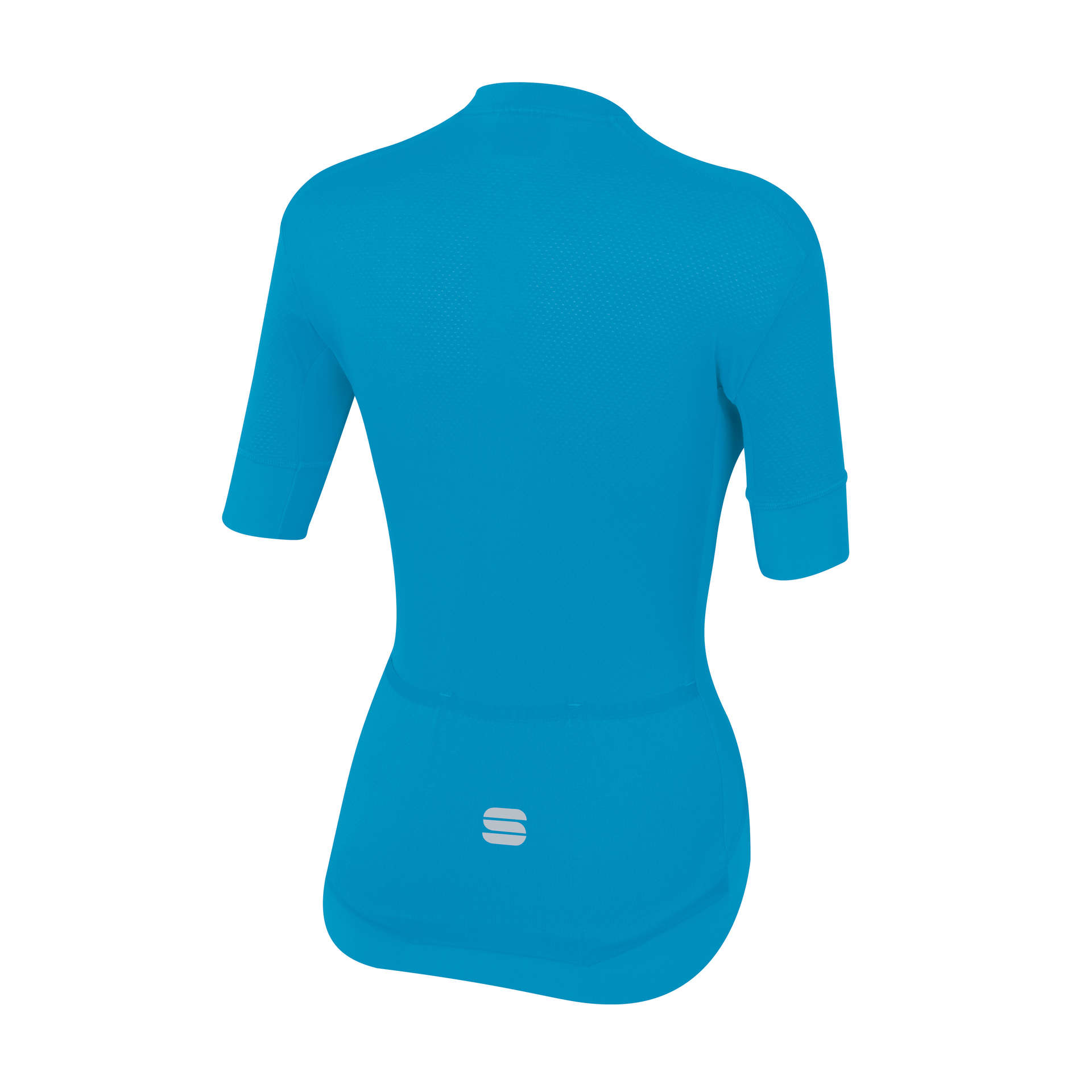 Sportful Monocrom Fietsshirt Korte Mouwen Blauw/Zilver Dames