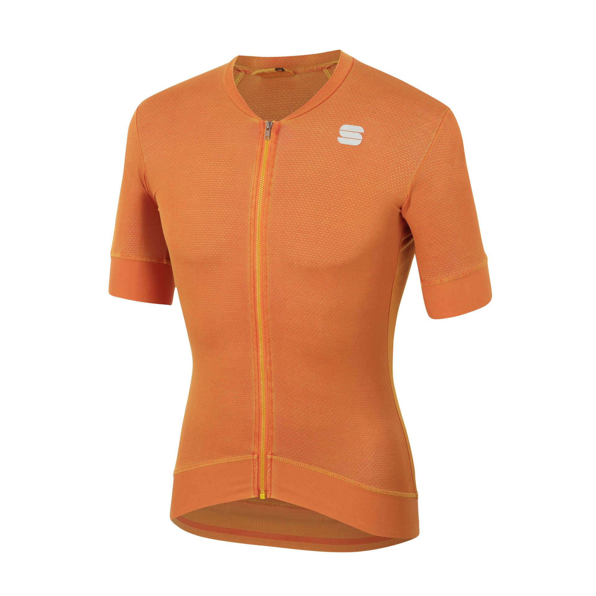 Sportful Monocrom Fietsshirt Korte Mouwen Oranje Heren