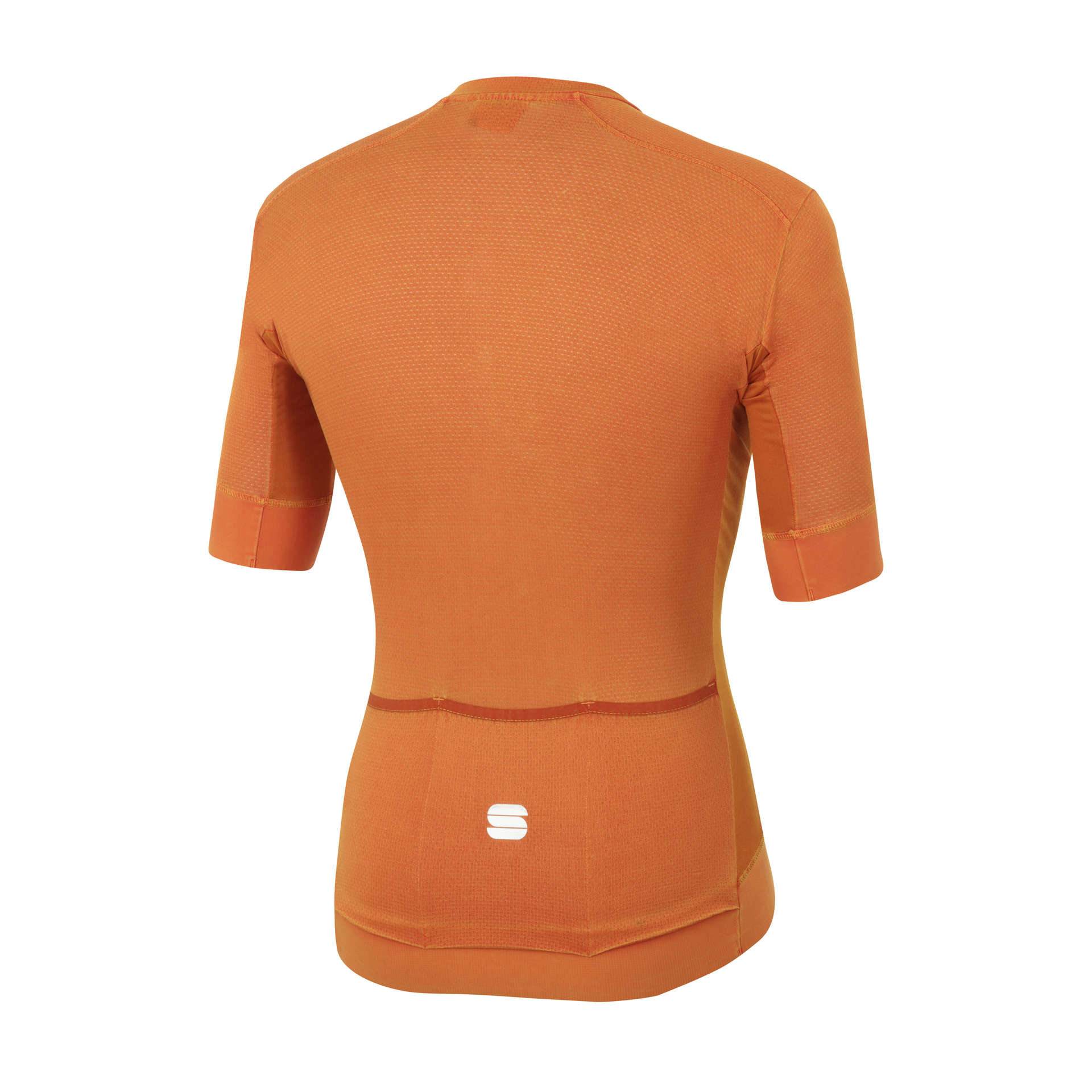 Sportful Monocrom Fietsshirt Korte Mouwen Oranje Heren