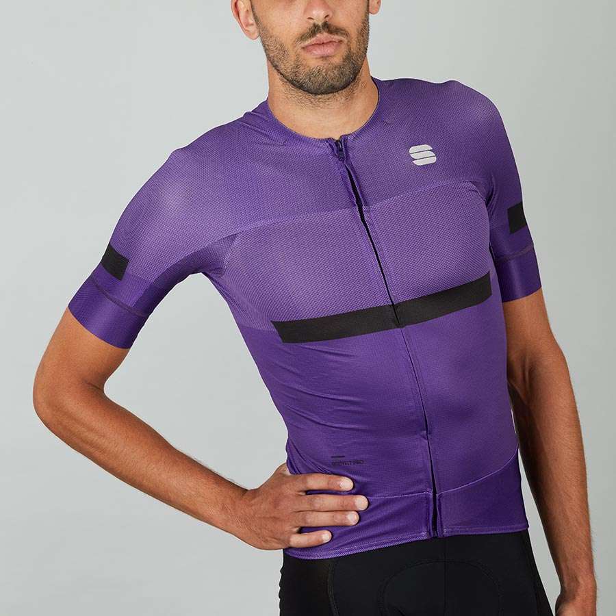 Sportful Evo Fietsshirt Korte Mouwen Paars Heren