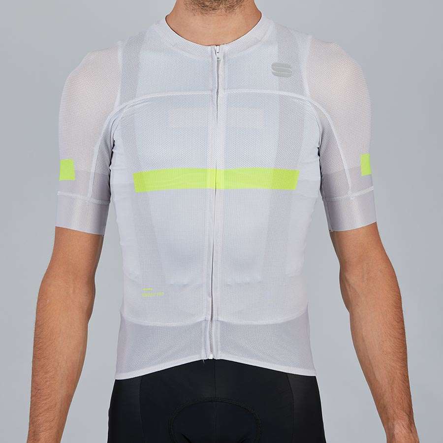 Sportful Evo Fietsshirt Korte Mouwen Wit Heren