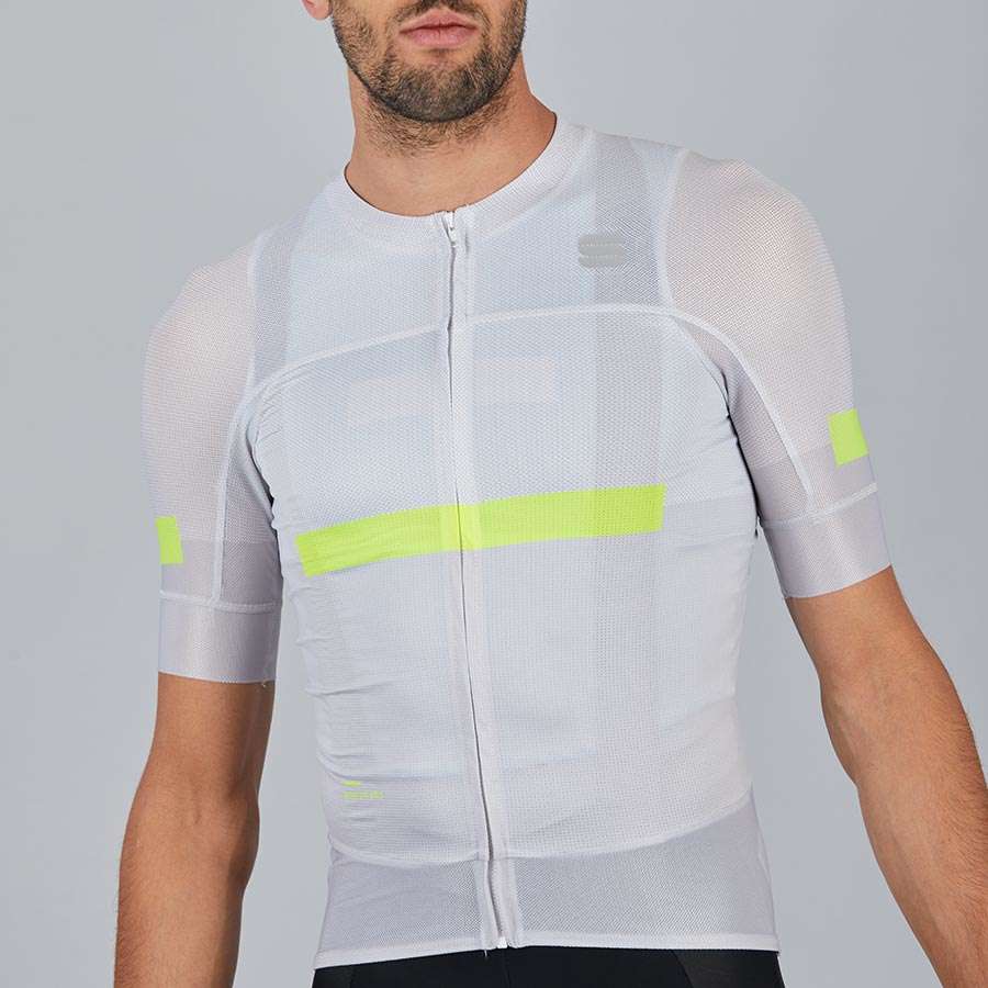 Sportful Evo Fietsshirt Korte Mouwen Wit Heren