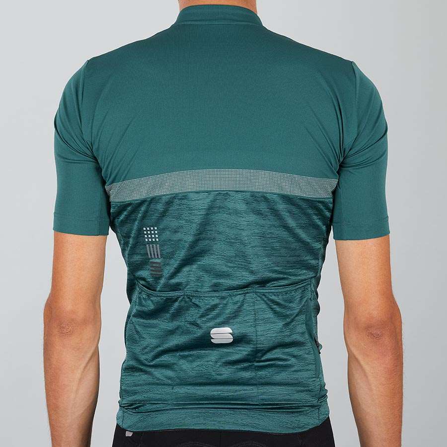 Sportful Giara Fietsshirt Korte Mouwen Groen/Zwart Heren