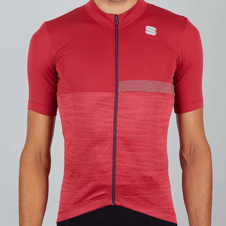 Sportful Giara Fietsshirt Korte Mouwen Rood Heren