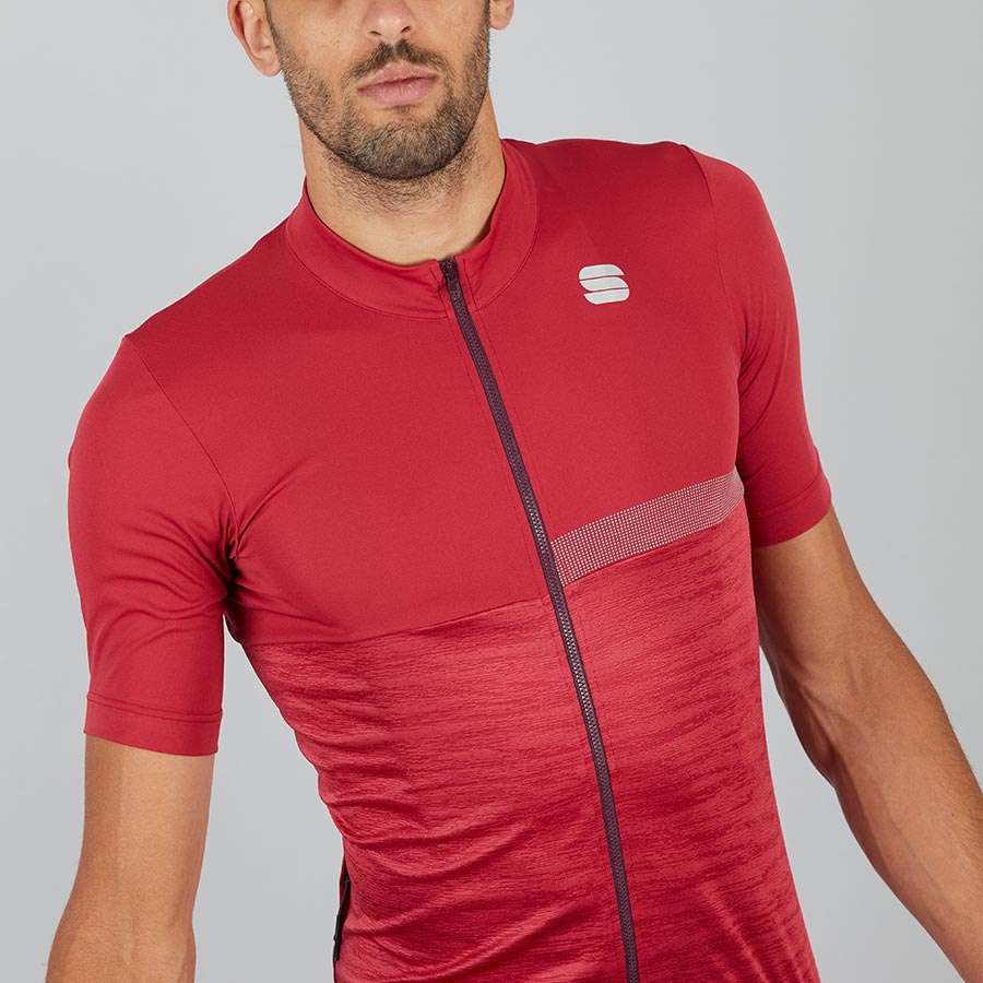 Sportful Giara Fietsshirt Korte Mouwen Rood Heren