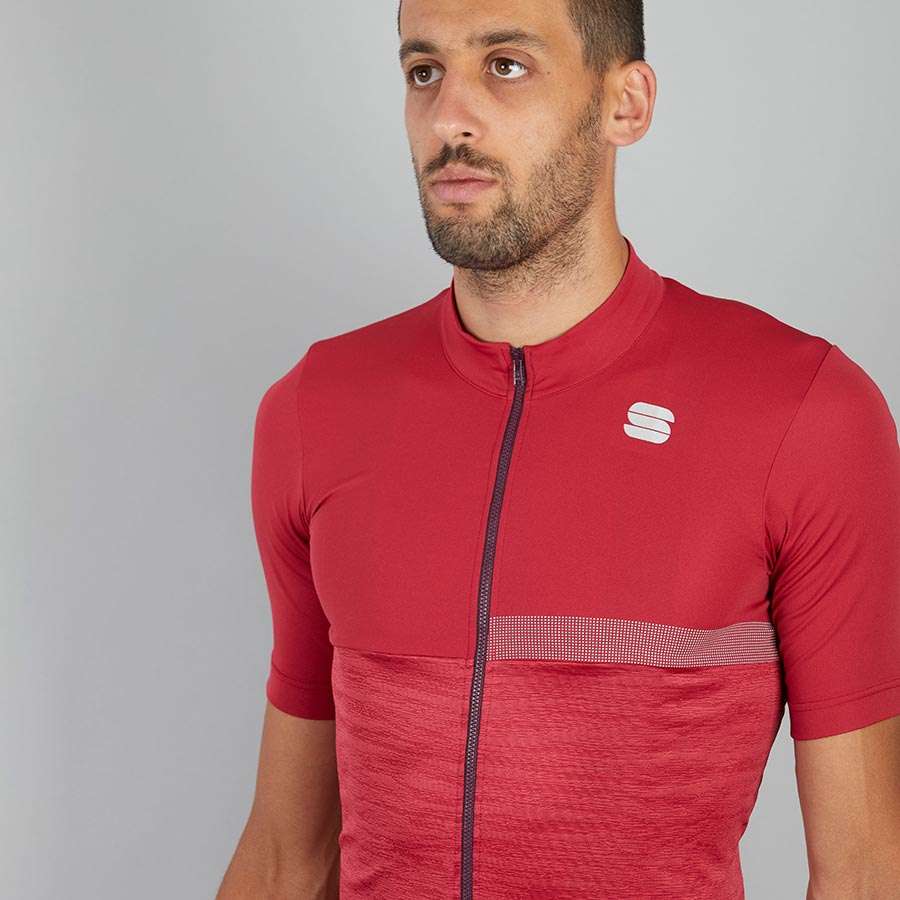 Sportful Giara Fietsshirt Korte Mouwen Rood Heren