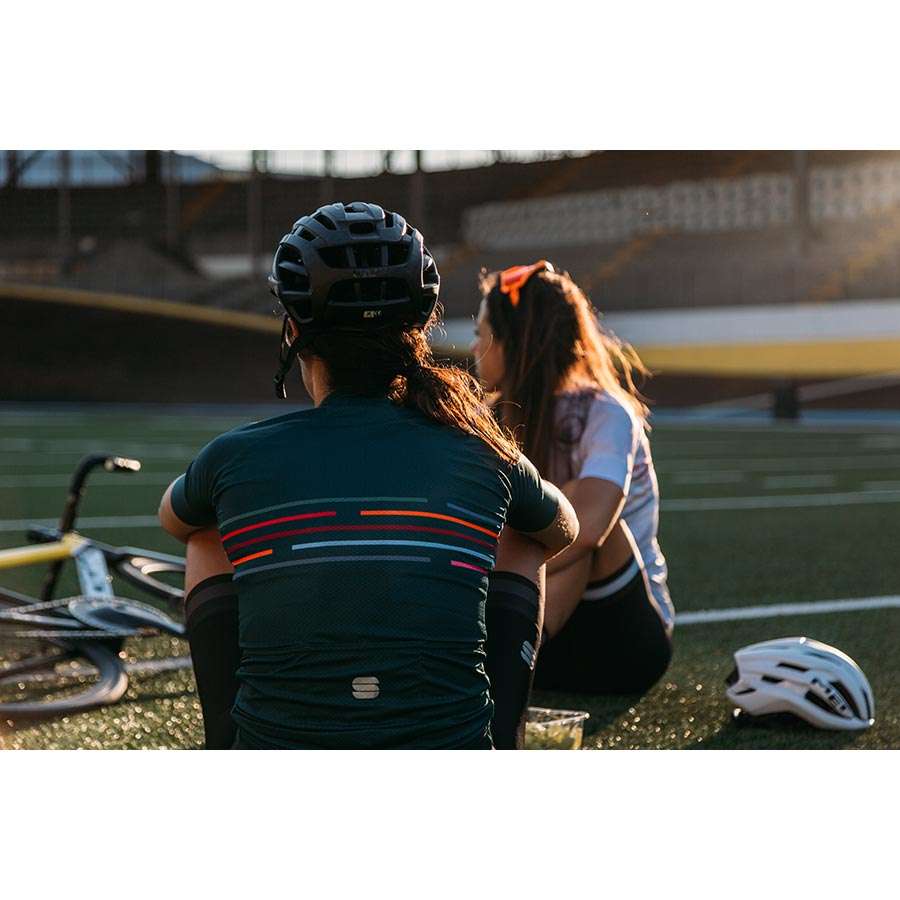 Sportful Velodrome Fietsshirt Korte Mouwen Groen Dames