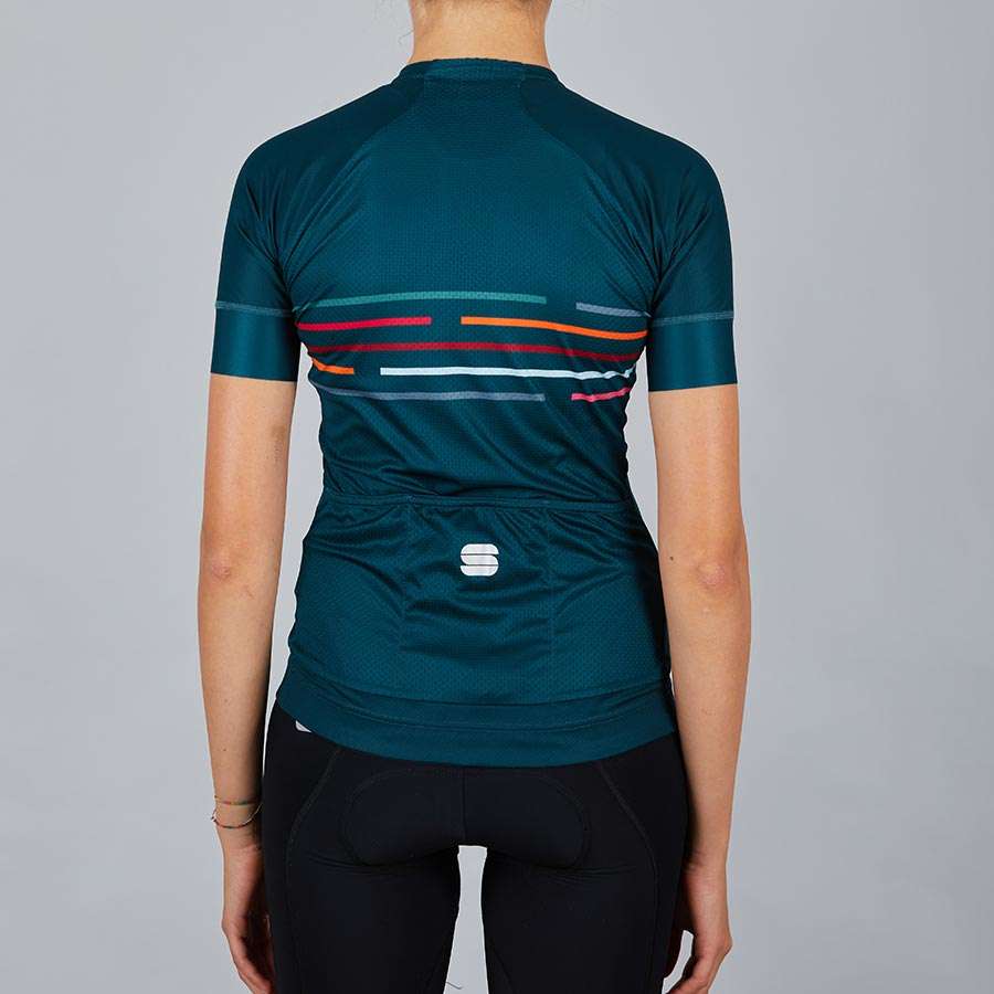 Sportful Velodrome Fietsshirt Korte Mouwen Groen Dames