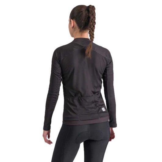 Sportful Matchy Thermal Fietsshirt Lange Mouwen Zwart Dames