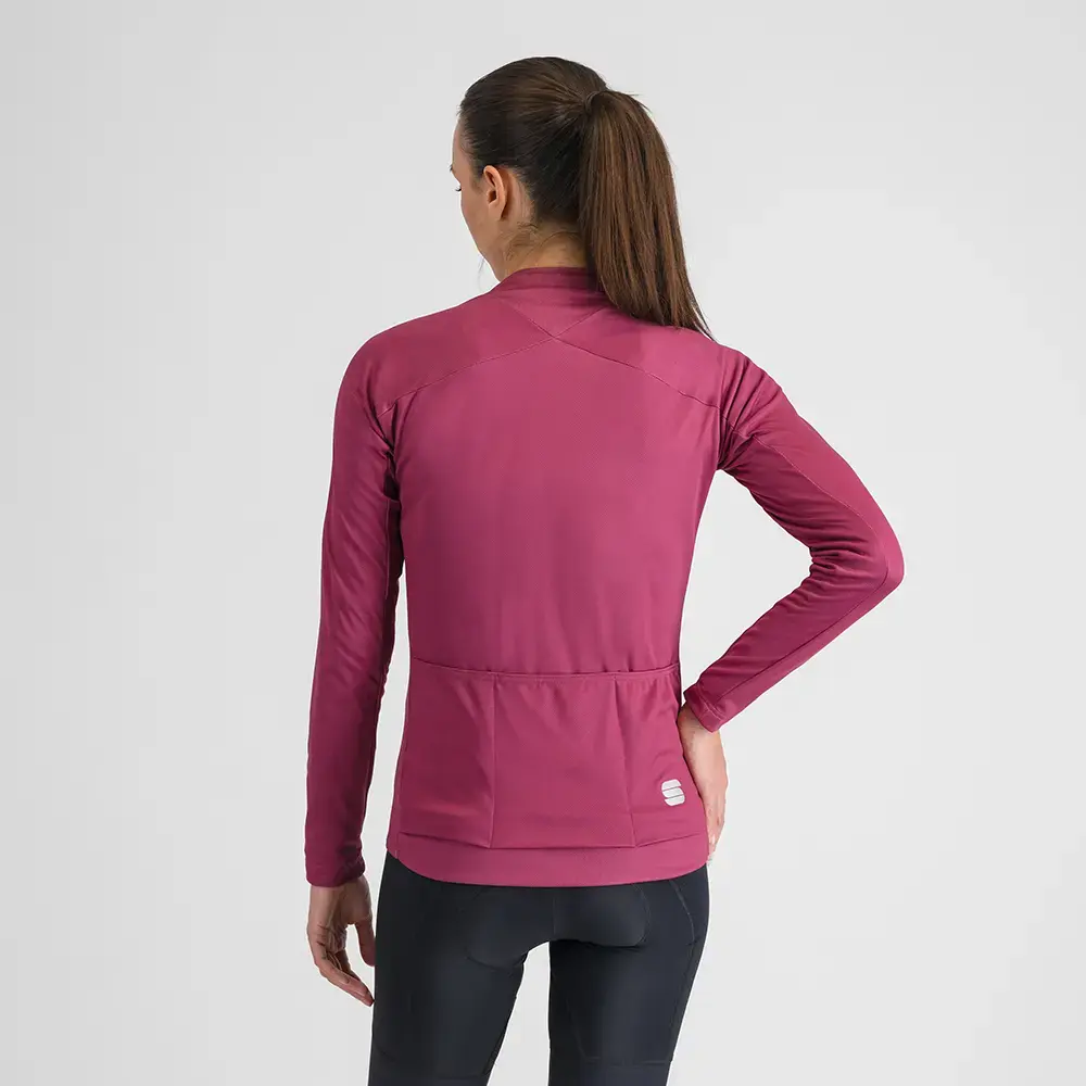 Sportful Matchy Thermal Fietsshirt Lange Mouwen Roze Dames