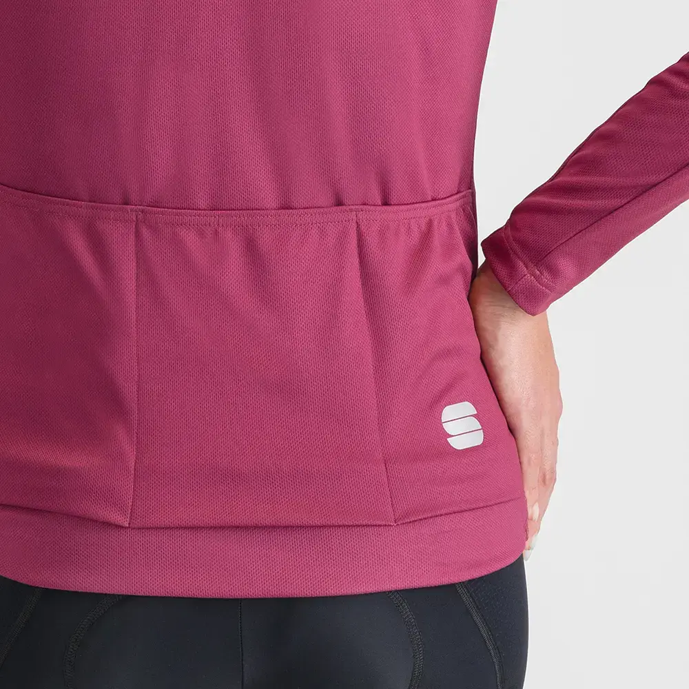 Sportful Matchy Thermal Fietsshirt Lange Mouwen Roze Dames